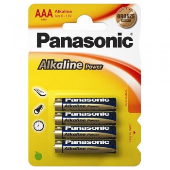 PILAS ALCALINAS LR03 AAA PANASONIC (PACK DE 4)