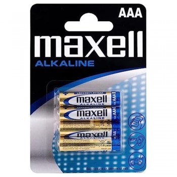 PILAS ALCALINAS LR03 AAA MAXELL (PACK DE 4)
