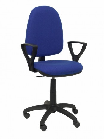 SILLA OPERATIVA DE CONTACTO PERMANENTE CON BRAZOS BALI AZUL