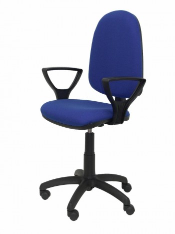 SILLA OPERATIVA DE CONTACTO PERMANENTE CON BRAZOS BALI AZUL