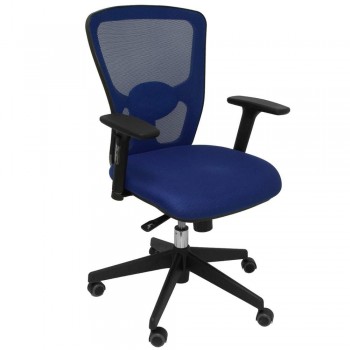 SILLA CON RESPALDO DE MALLA AZUL POZUELO