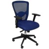 SILLA CON RESPALDO DE MALLA AZUL POZUELO