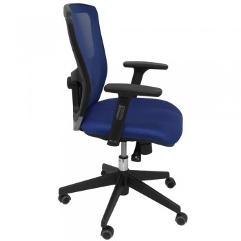 SILLA CON RESPALDO DE MALLA AZUL POZUELO
