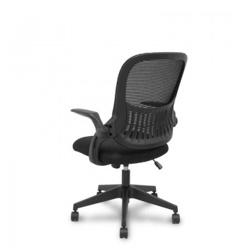 SILLA DE OFICINA OPTI544 NEGRO RESPALDO MALLA NEGRO
