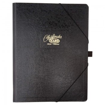 CARPETA CLASIFICADORA DE CARTULINA DE12 POSICIONES FOLIO NEGRO SARO