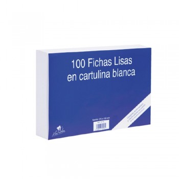 FICHAS DE CARTULINA  LISAS Y RAYADAS PARA FICHEROS