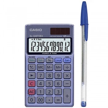 CALCULADORA DE BOLSILLO CASIO SL-320TER 12 DÍGITOS