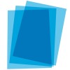 PORTADAS PARA ENCUADERNAR PVC A4 AZUL TRANSPARENTE 180 MICRAS